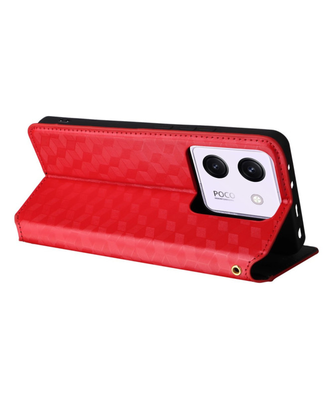 Housse Poco M7 Pro 5G flip cover design géométrie