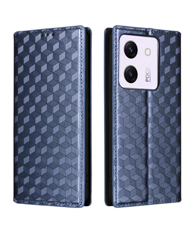 Housse Poco M7 Pro 5G flip cover design géométrie