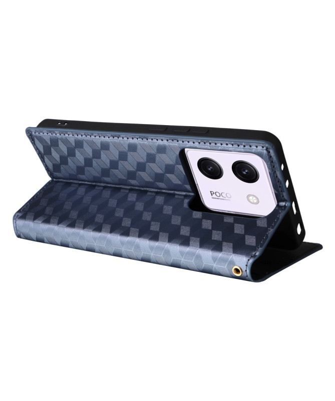 Housse Poco M7 Pro 5G flip cover design géométrie