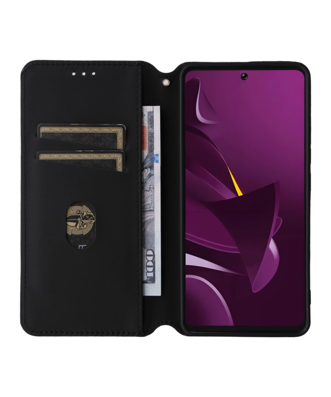 Housse Poco M7 Pro 5G flip cover design géométrie