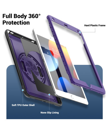 Coque iPad 10.2 / 10.5 avec Sangle Main et Support | HEDRA Violet - photo 48