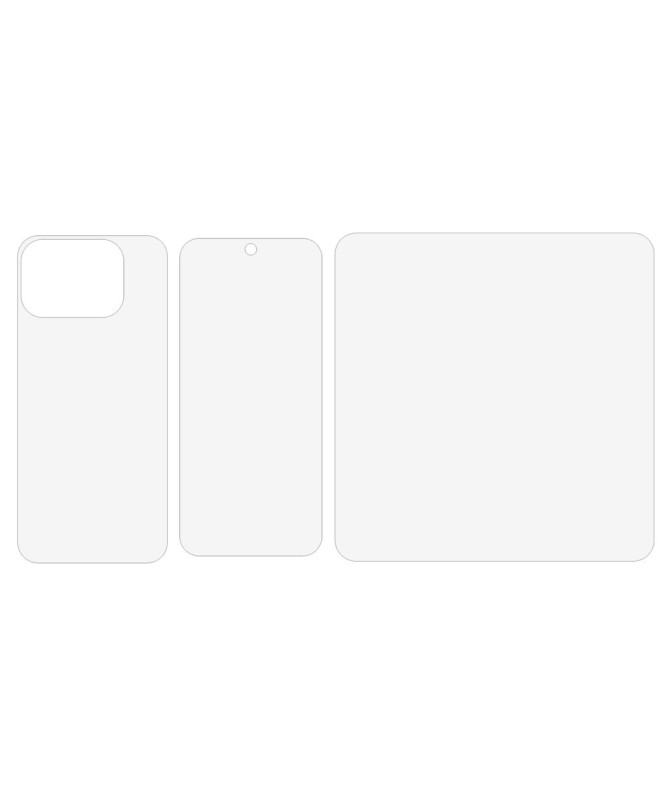 Kit complet Pixel 9 Pro Fold – Film TPU+PET avant et arrière