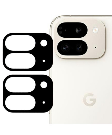 Google Pixel 9 Pro Fold - Protections en verre trempé pour lentille arrière (2 pièces) - Noir