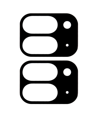 Google Pixel 9 Pro Fold - Protections en verre trempé pour lentille arrière (2 pièces) - Noir