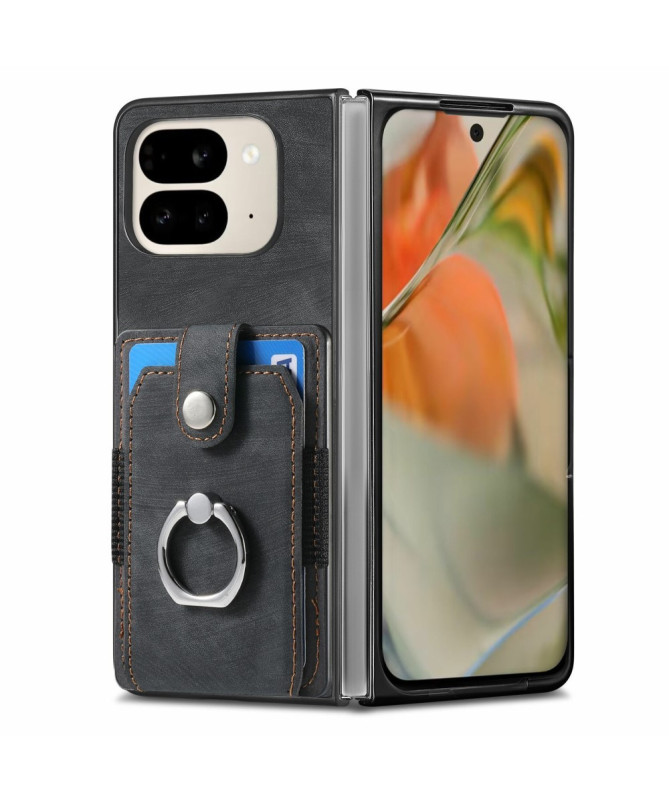Coque Pixel 9 Pro Fold avec porte-cartes, anneau et support