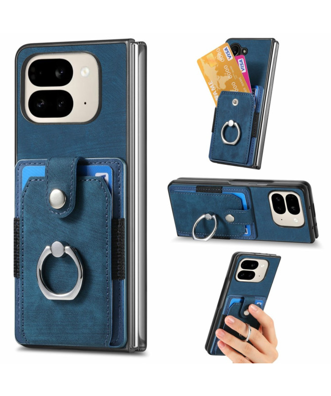 Coque Pixel 9 Pro Fold avec porte-cartes, anneau et support