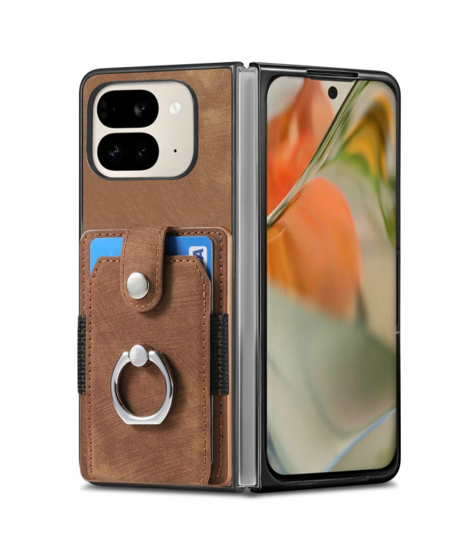 Coque Pixel 9 Pro Fold avec porte-cartes, anneau et support