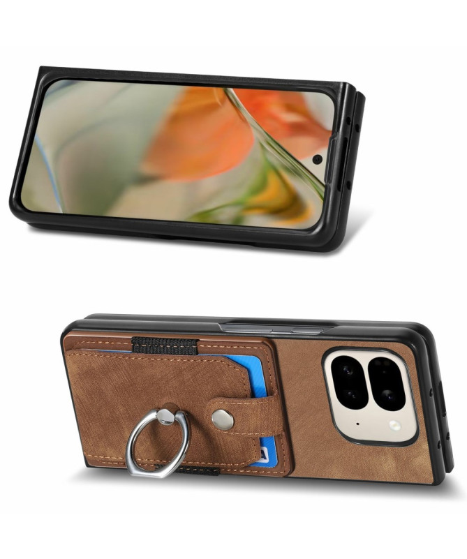 Coque Pixel 9 Pro Fold avec porte-cartes, anneau et support