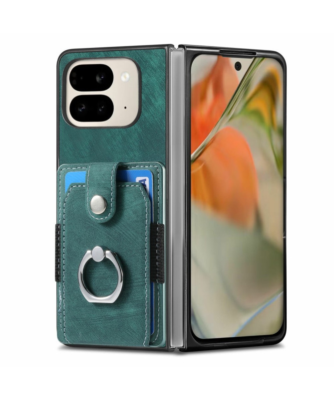 Coque Pixel 9 Pro Fold avec porte-cartes, anneau et support