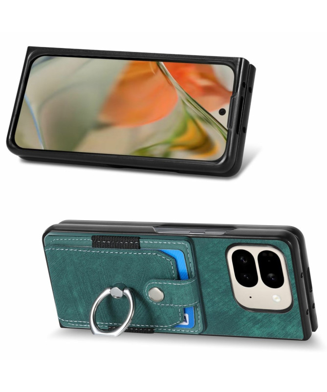 Coque Pixel 9 Pro Fold avec porte-cartes, anneau et support