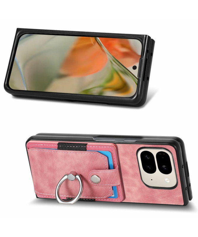 Coque Pixel 9 Pro Fold avec porte-cartes, anneau et support