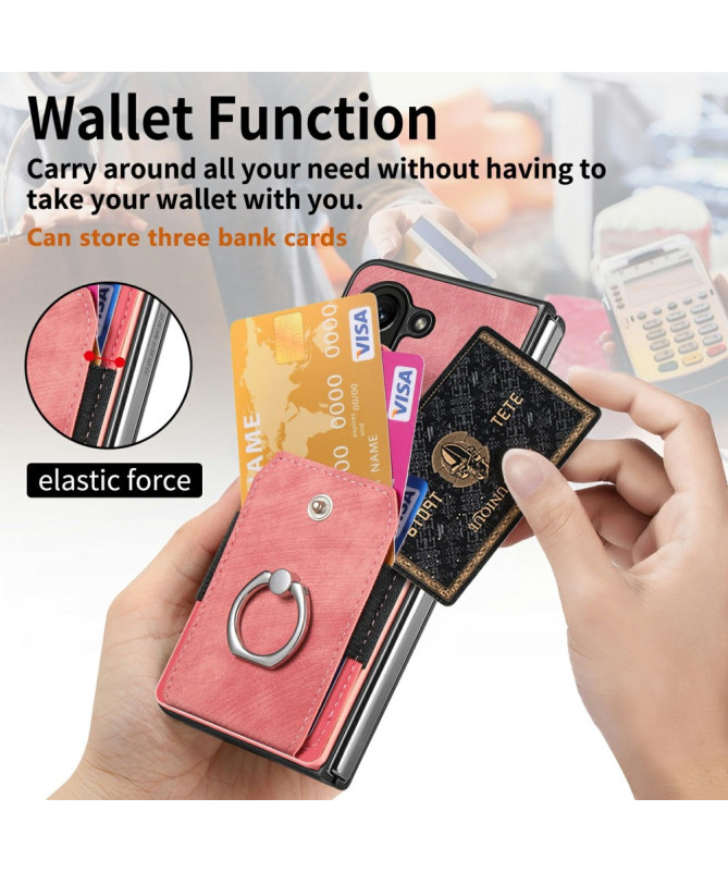Coque Pixel 9 Pro Fold avec porte-cartes, anneau et support