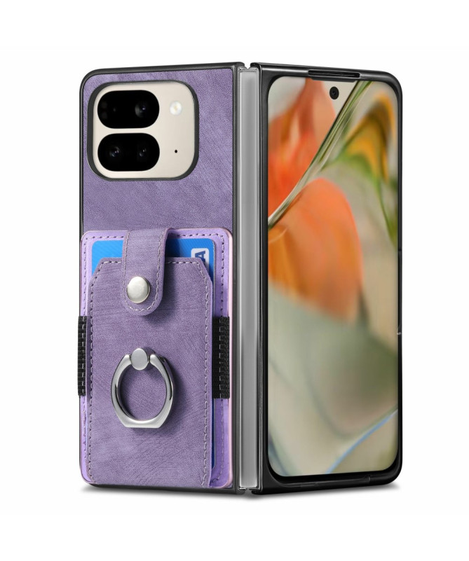 Coque Pixel 9 Pro Fold avec porte-cartes, anneau et support