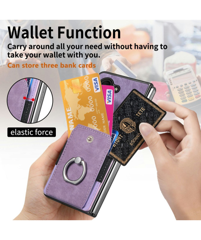 Coque Pixel 9 Pro Fold avec porte-cartes, anneau et support