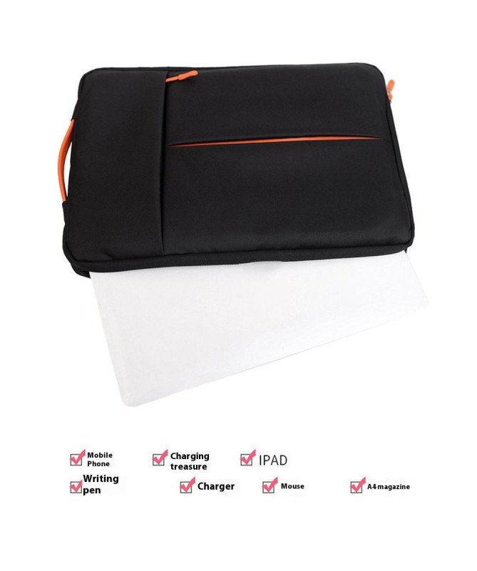 Housse verticale 15-16'' imperméable, poche zippée et intérieur doux