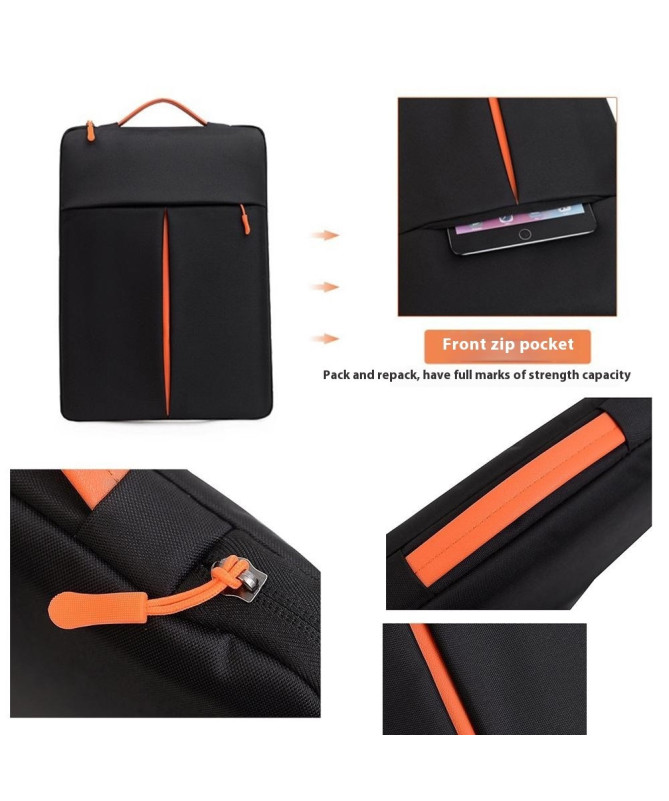 Housse verticale 15-16'' imperméable, poche zippée et intérieur doux