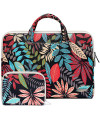 Sacoche PC 13.3" toile imprimée + pochette accessoires assortie
