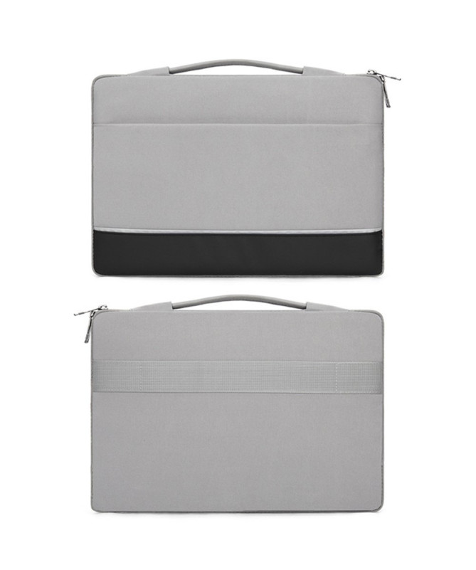 Housse laptop 11.6–12.5", ouverture à plat, poignée et poche zippée