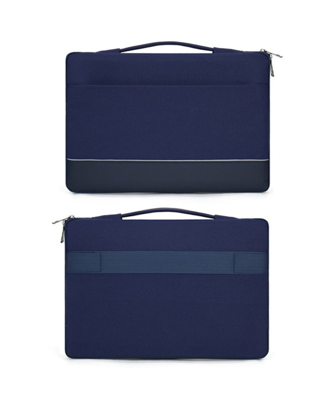 Housse laptop 11.6–12.5", ouverture à plat, poignée et poche zippée