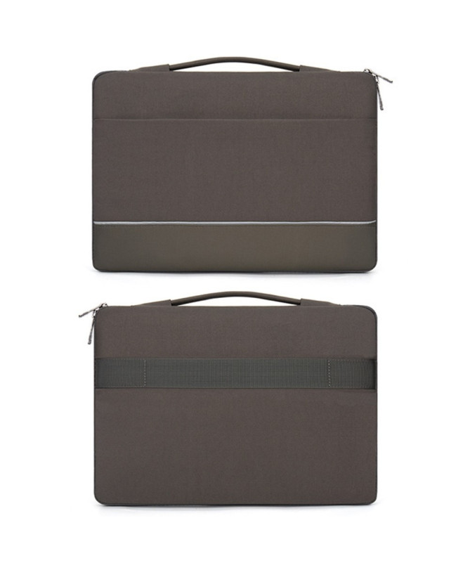 Housse laptop 11.6–12.5", ouverture à plat, poignée et poche zippée