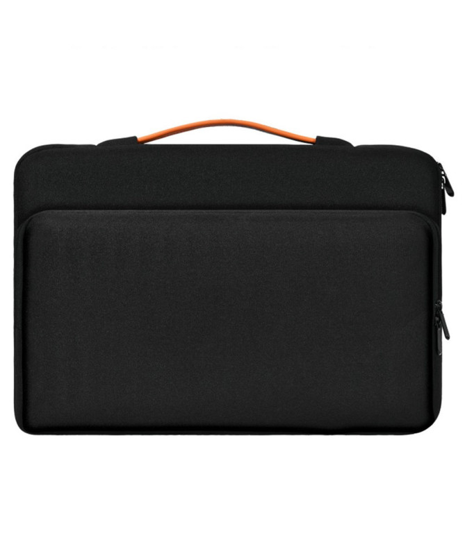 Housse ordinateur 15.6" business, poignée cuir, airbags intégrés