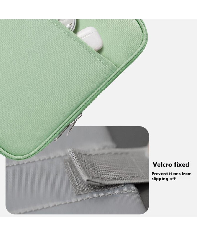 Housse tablette 7-8", compartiments multiples, tissu résistant