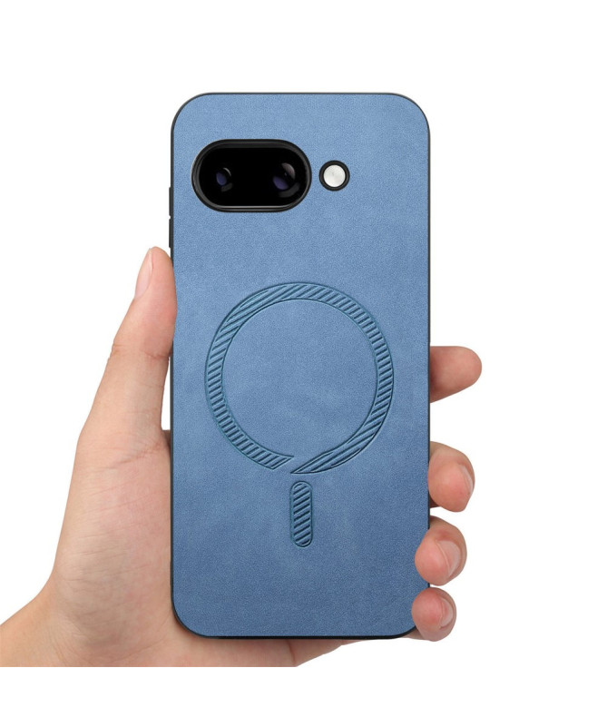 Coque Google Pixel 9a Imitation Cuir Compatible MagSafe