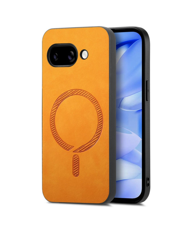 Coque Google Pixel 9a Imitation Cuir Compatible MagSafe