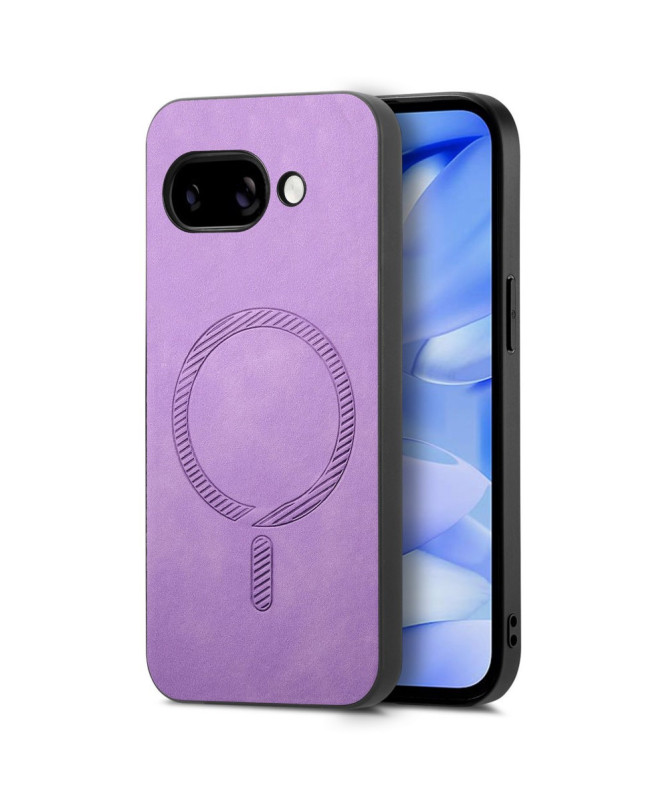 Coque Google Pixel 9a Imitation Cuir Compatible MagSafe