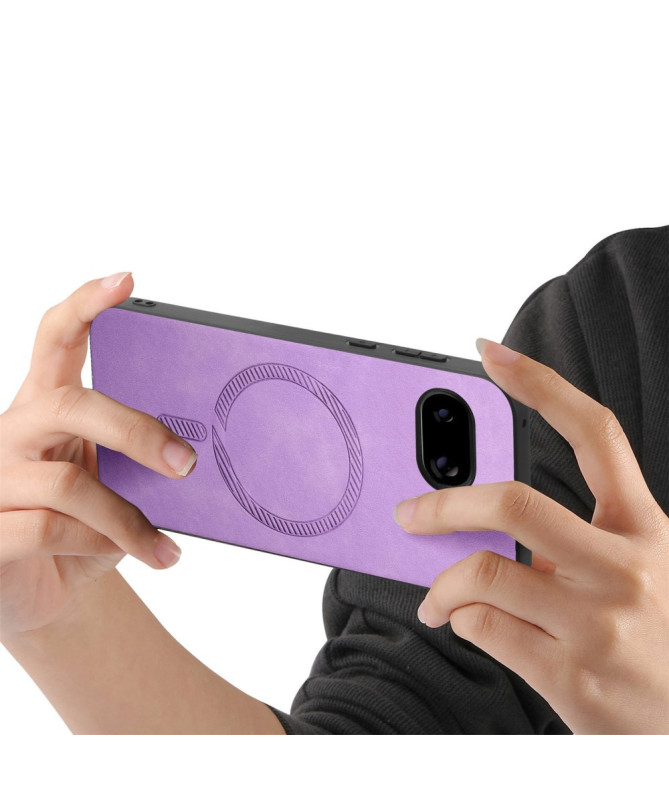 Coque Google Pixel 9a Imitation Cuir Compatible MagSafe