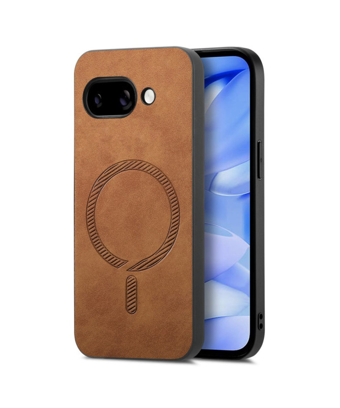 Coque Google Pixel 9a Imitation Cuir Compatible MagSafe