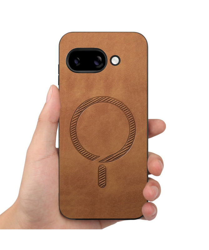 Coque Google Pixel 9a Imitation Cuir Compatible MagSafe