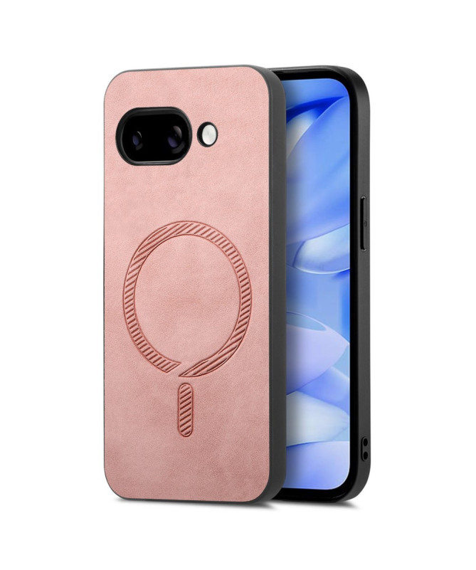 Coque Google Pixel 9a Imitation Cuir Compatible MagSafe