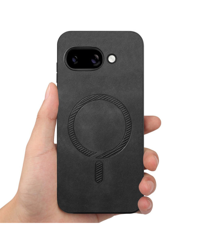 Coque Google Pixel 9a Imitation Cuir Compatible MagSafe