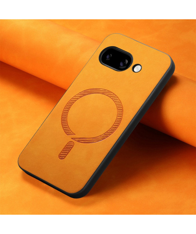 Coque Google Pixel 9a Imitation Cuir Compatible MagSafe