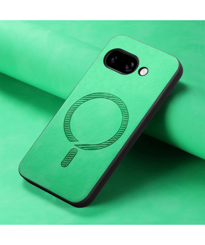 Coque Google Pixel 9a Imitation Cuir Compatible MagSafe