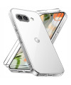 Coque Google Pixel 9a Transparente avec 2 Vitres en Verre Trempé | GLA