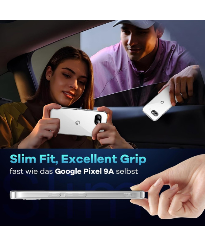 Coque Google Pixel 9a Transparente avec 2 Vitres en Verre Trempé | GLA
