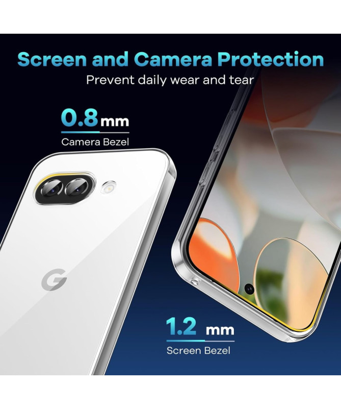 Coque Google Pixel 9a Transparente avec 2 Vitres en Verre Trempé | GLA