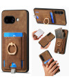 Coque Google Pixel 9a magnétique, support anneau et porte-cartes amovi
