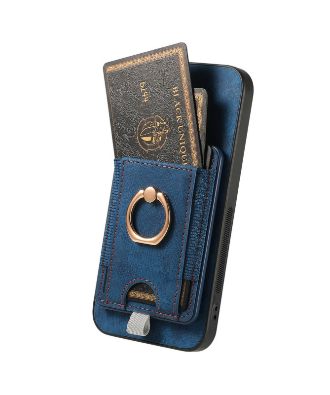 Coque Google Pixel 9a magnétique, support anneau et porte-cartes amovi