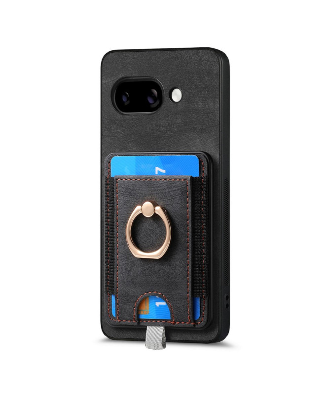 Coque Google Pixel 9a magnétique, support anneau et porte-cartes amovi