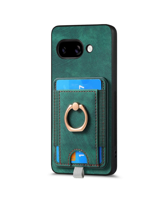 Coque Google Pixel 9a magnétique, support anneau et porte-cartes amovi