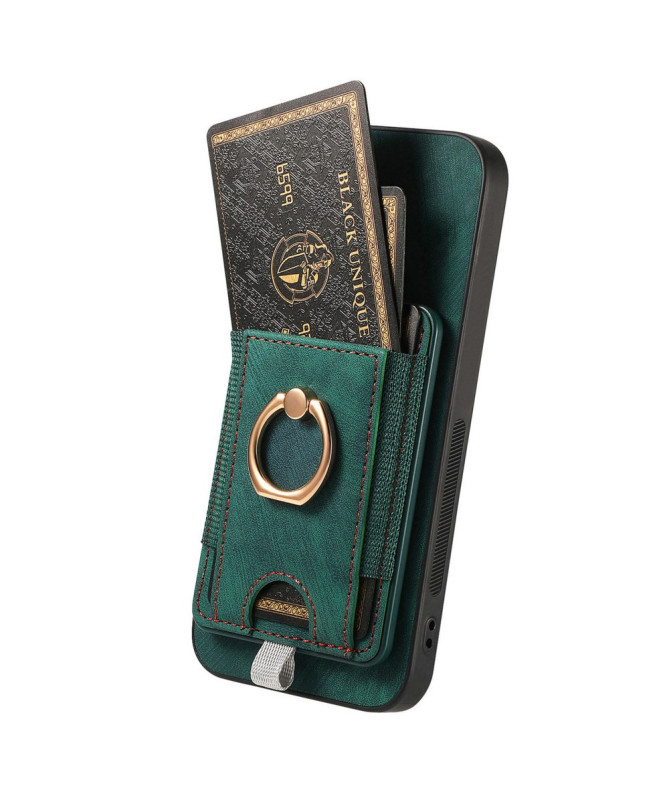 Coque Google Pixel 9a magnétique, support anneau et porte-cartes amovi