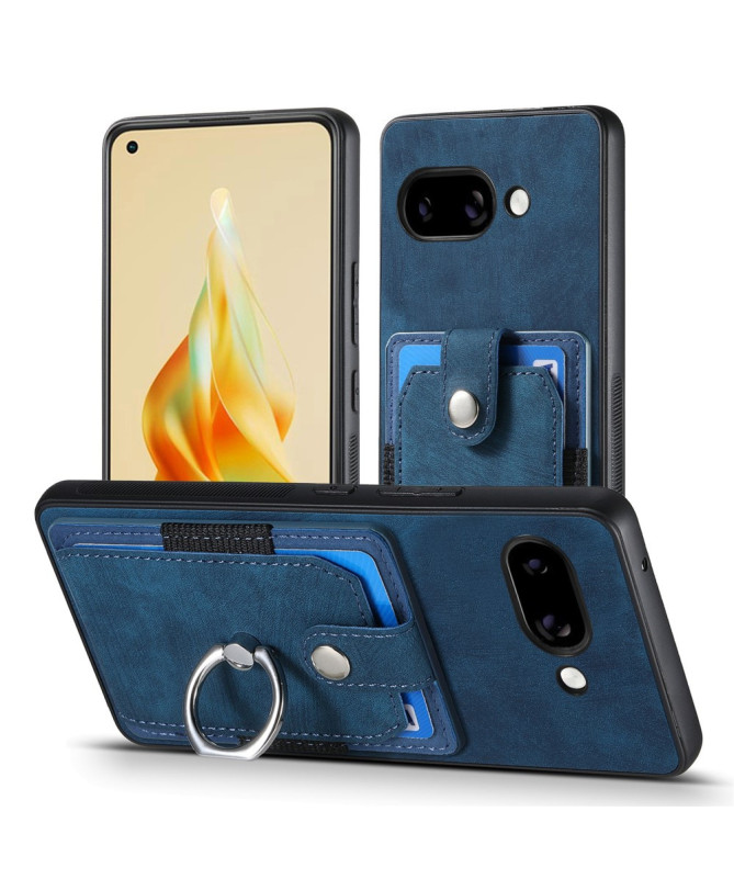 Coque Google Pixel 9a avec porte-cartes, anneau et support