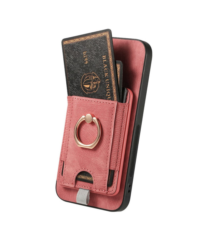 Coque Google Pixel 9a magnétique, support anneau et porte-cartes amovi