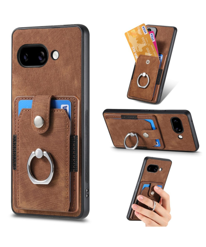 Coque Google Pixel 9a avec porte-cartes, anneau et support