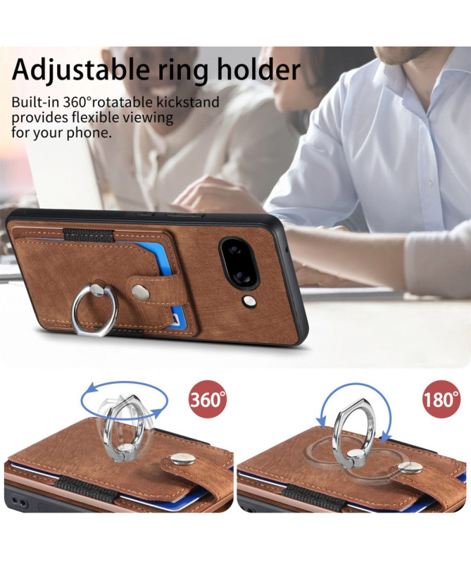 Coque Google Pixel 9a avec porte-cartes, anneau et support
