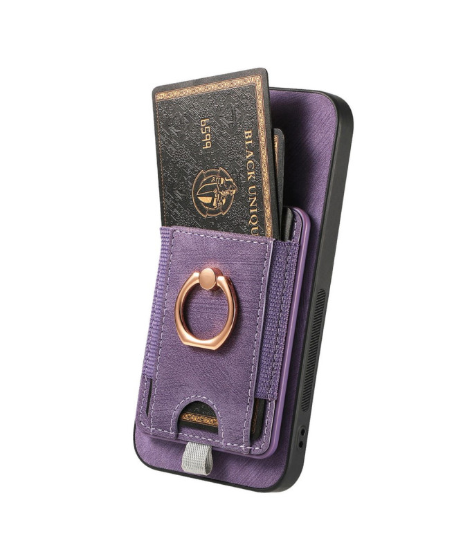 Coque Google Pixel 9a magnétique, support anneau et porte-cartes amovi