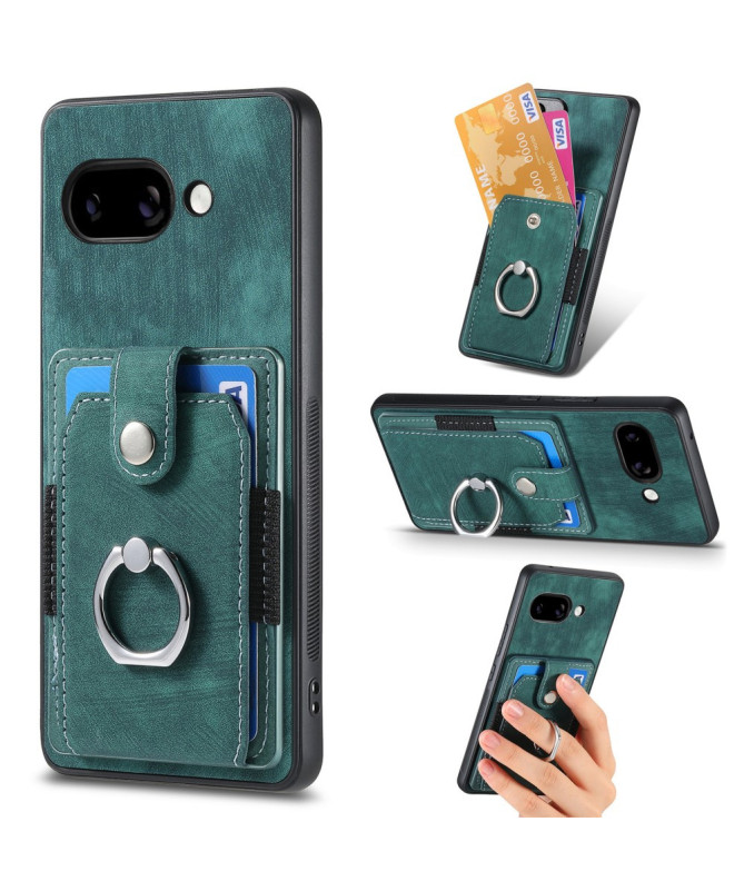 Coque Google Pixel 9a avec porte-cartes, anneau et support